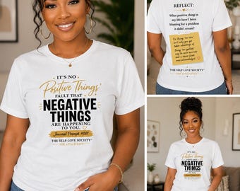 AFTA Affectz Walking Journal Prompts T-Shirt | Self-Love Society Graphic Tee