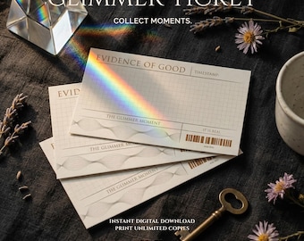 Nervous System Healing Glimmer Ticket, Emotional Regulation Tracker, Polyvagal Theory PDF, Joy Jar Printable, Junk Journal Insert