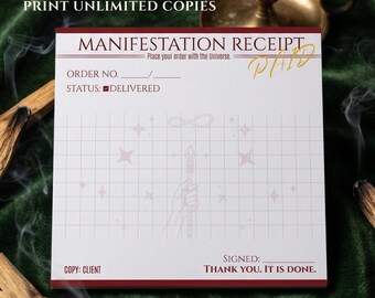 Divine Feminine Energy, SP Manifestation Receipt, Law of Assumption, Twin Flame Journal, Love Spell Printable, Specific Person Script