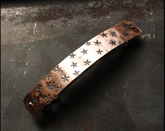 Stars... - Copper hair clip