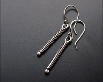Twisted - Sterling silver earrings