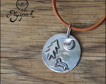 In the Woods - Sterling silver necklace