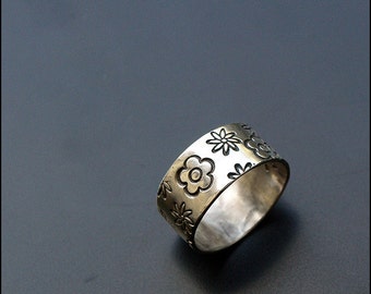 Flowers... - Sterling silver ring