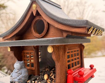 High Quality Charming Garden Birdhouse Hanging Bird Feeder Backyard Wildlife Decor 3D Model OBJ File Digital Download