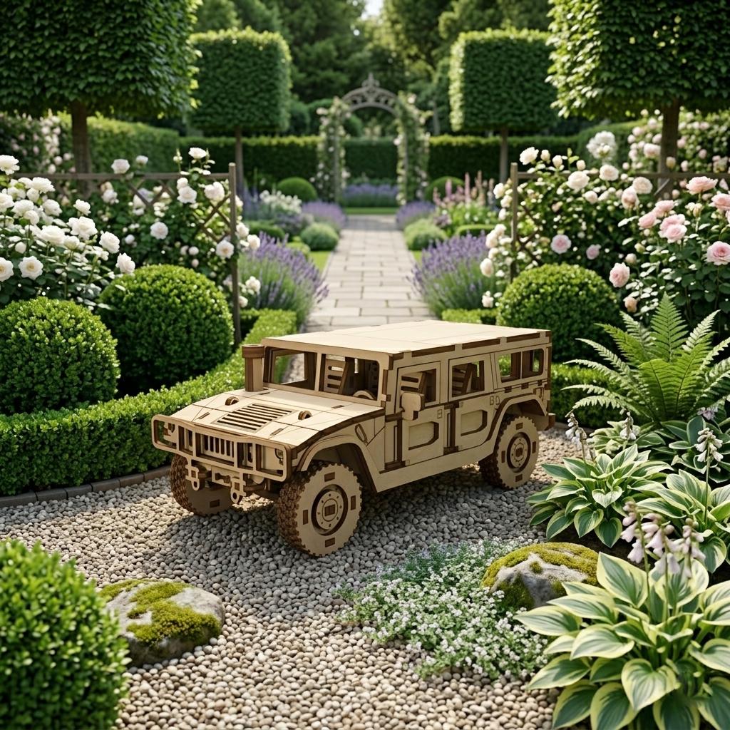 High Quality Model Hummer H1 3D Puzzle Laser Cut Model .svg .dfx Files ...