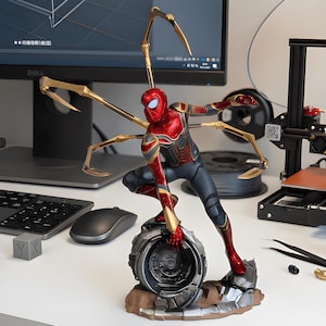 High Quality Realistic Superhero Spider Man Action Figure Model Decoration Collection Toy 3D Model STL File Digital Download