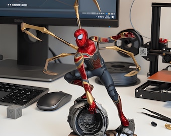 High Quality Realistic Superhero Spider Man Action Figure Model Decoration Collection Toy 3D Model STL File Digital Download