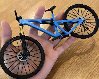 Downhill Mountain Toy Bike Realistic MTB Miniature DH Bike Decor Collectible Cycle Art 3D Model STL File Digital Download