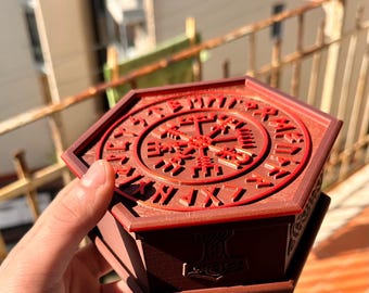 High Quality Epic Viking Jewelry Chest Ancient Norse Storage Box Treasure Casket 3D Model STL File Digital Download
