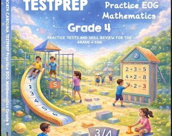 North Carolina Grade 4 Math EOG Practice Test Prep (Digital Download)