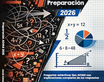 ASVAB Study Guide 2026 | Military Entrance Exam Prep (Digital Download)