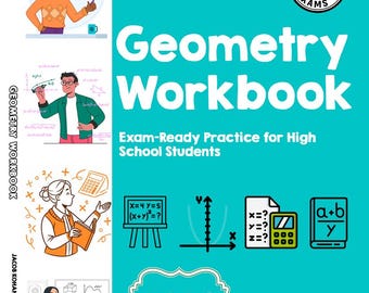 Geometry Workbook PDF | Geometry Practice Problems & Review | Digital Download
