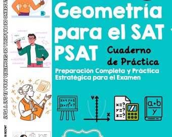 Geometry Practice Workbook for SAT, PSAT | Math Study Guide (Digital Download)