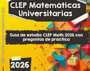 CLEP College Math 2026 Study Guide | Practice Questions (Digital Download)