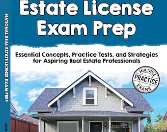 National Real Estate License Exam Prep, Practice Workbook, Study Guide (Digital Download)