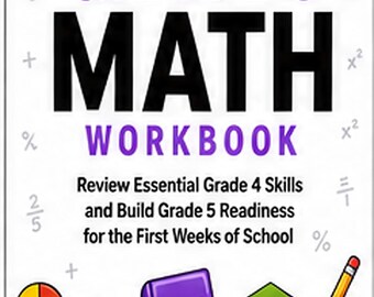 Complete Grade 5 Math Back to School Workbook