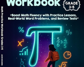 Math Practice Workbook Grades 3–5 – Elementary Study Guide (Digital Download)