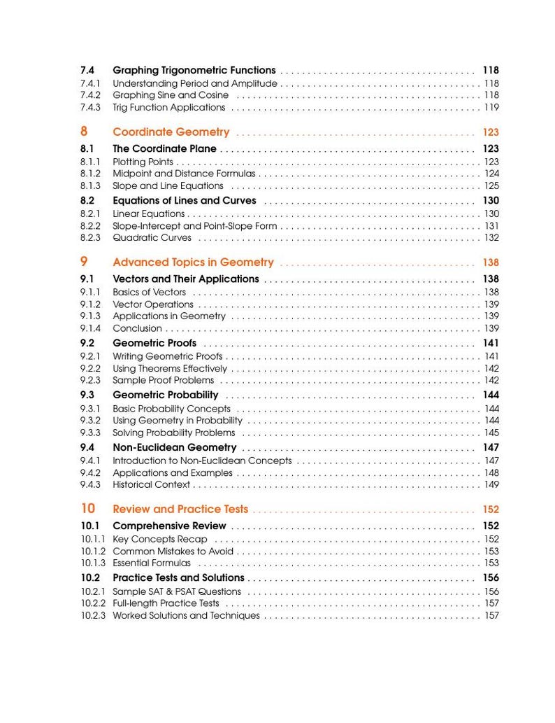 SAT & PSAT Geometry Practice Workbook | Test Prep Study Guide (digital ...