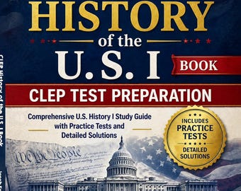 CLEP History U.S. I Study Guide, Test Prep Workbook, American History (Digital Download)