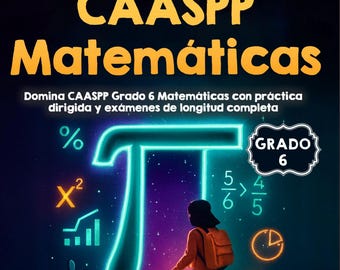 Matemáticas de 6.º Grado PDF, Cuaderno de Práctica y Repaso en Español, Descarga Digital