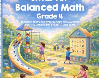Washington Smarter Balanced Grade 4 Math Practice Tests (PDF Download)