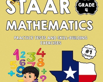 Grade 4 STAAR Math Practice Workbook, Test Prep Exercises (Digital Download)