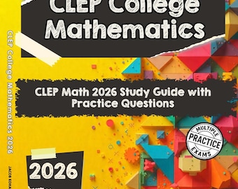 CLEP College Mathematics 2026 Study Guide, Exam Prep Workbook (Digital Download)