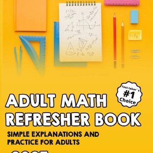 Repetitionsarbetsbok för vuxna i matematik, praktisk studiehandledning (digital nedladdning)