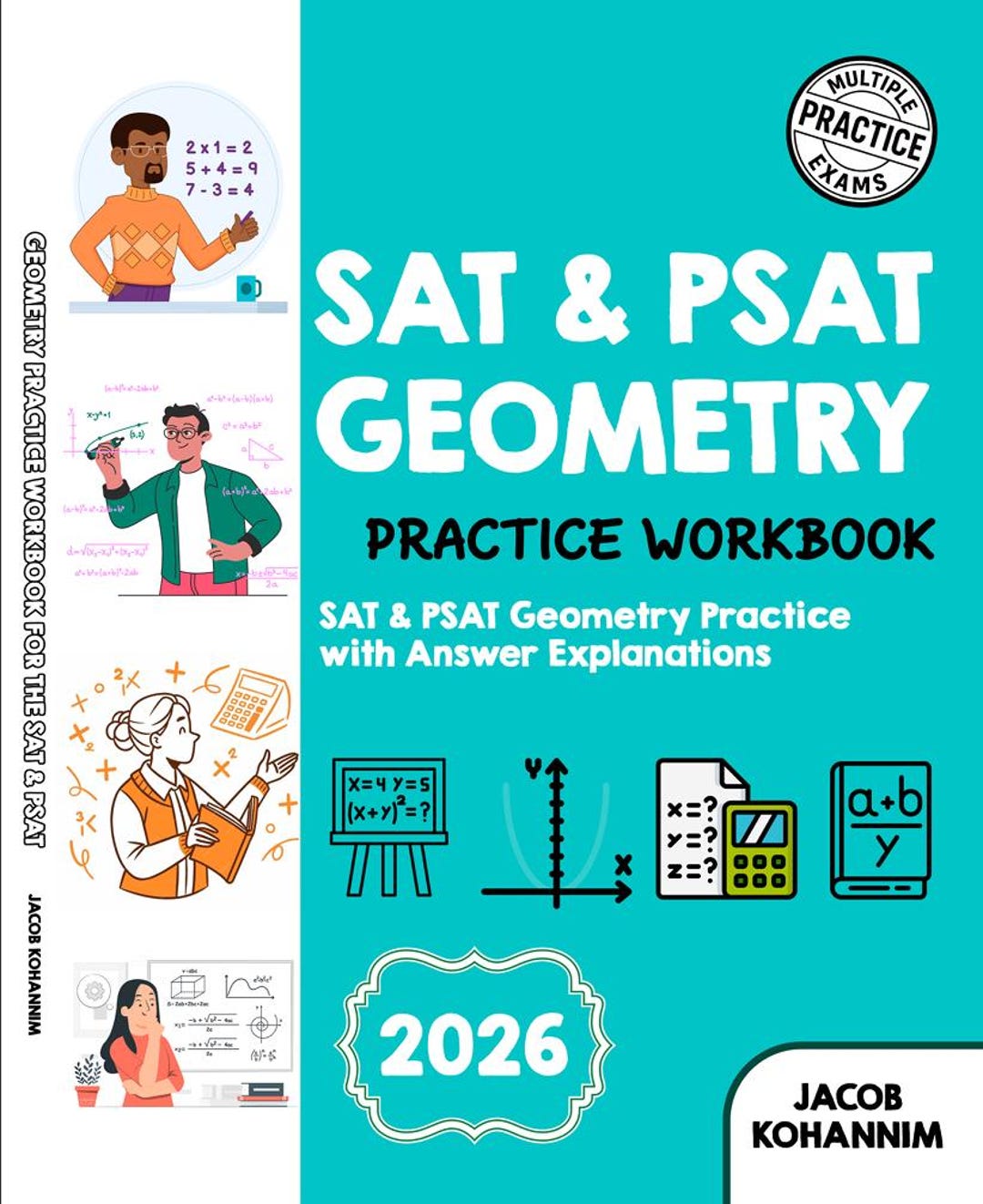 SAT & PSAT Geometry Practice Workbook | Test Prep Study Guide (digital ...