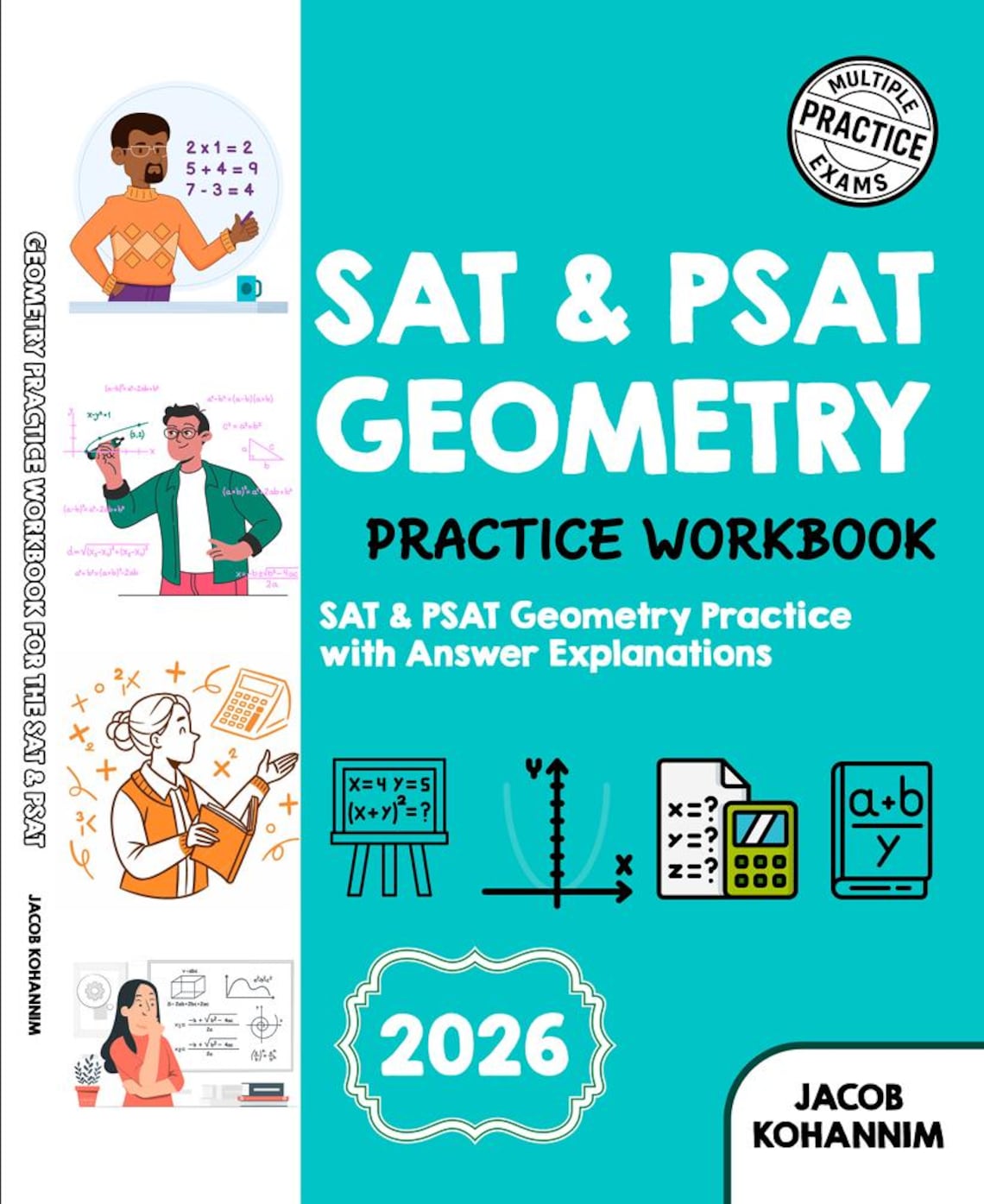 SAT & PSAT Geometry Practice Workbook | Test Prep Study Guide (digital ...