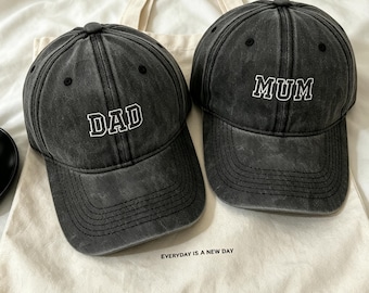Personalized Mom Embroidered Hat, Vintage Baseball Cap for Dad,Custom Text Baseball Cap, Custom Grandpa Hat with Est Year, Mother's Day Gift