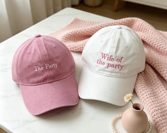 Personalized Bride Squad Hat, Custom Text Embroidered Hat, Vintage Baseball Hat, Camp Bachelorette Hat, Wedding Party Hats, Mothers Day Gift
