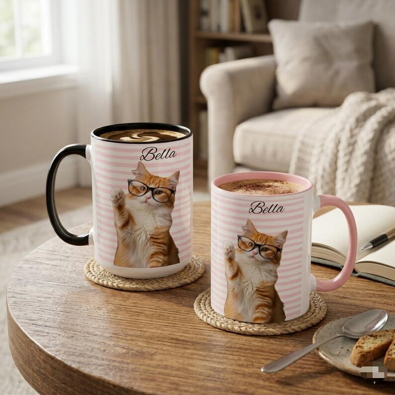 SeniStudioTreasures Cat Portrait Mug - Thumbnail 2