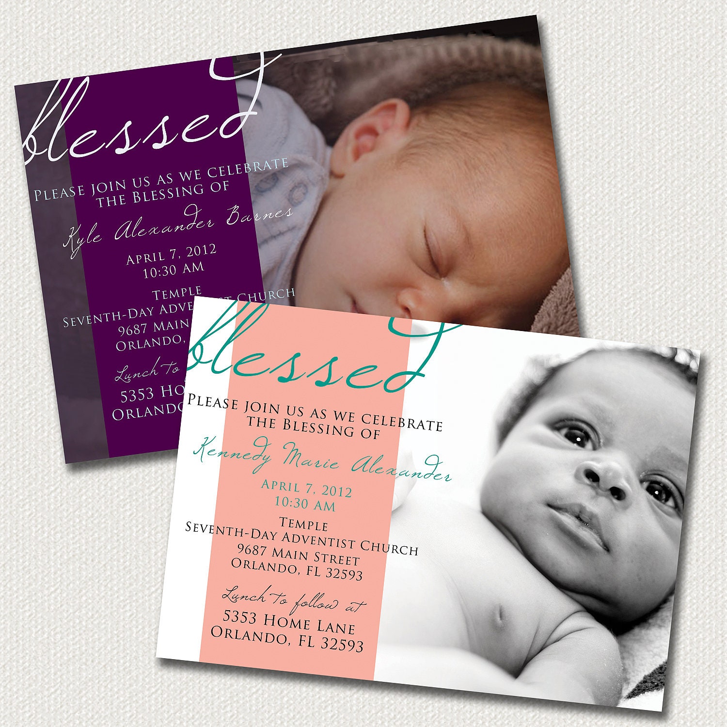 Free Dedication Invitations 4