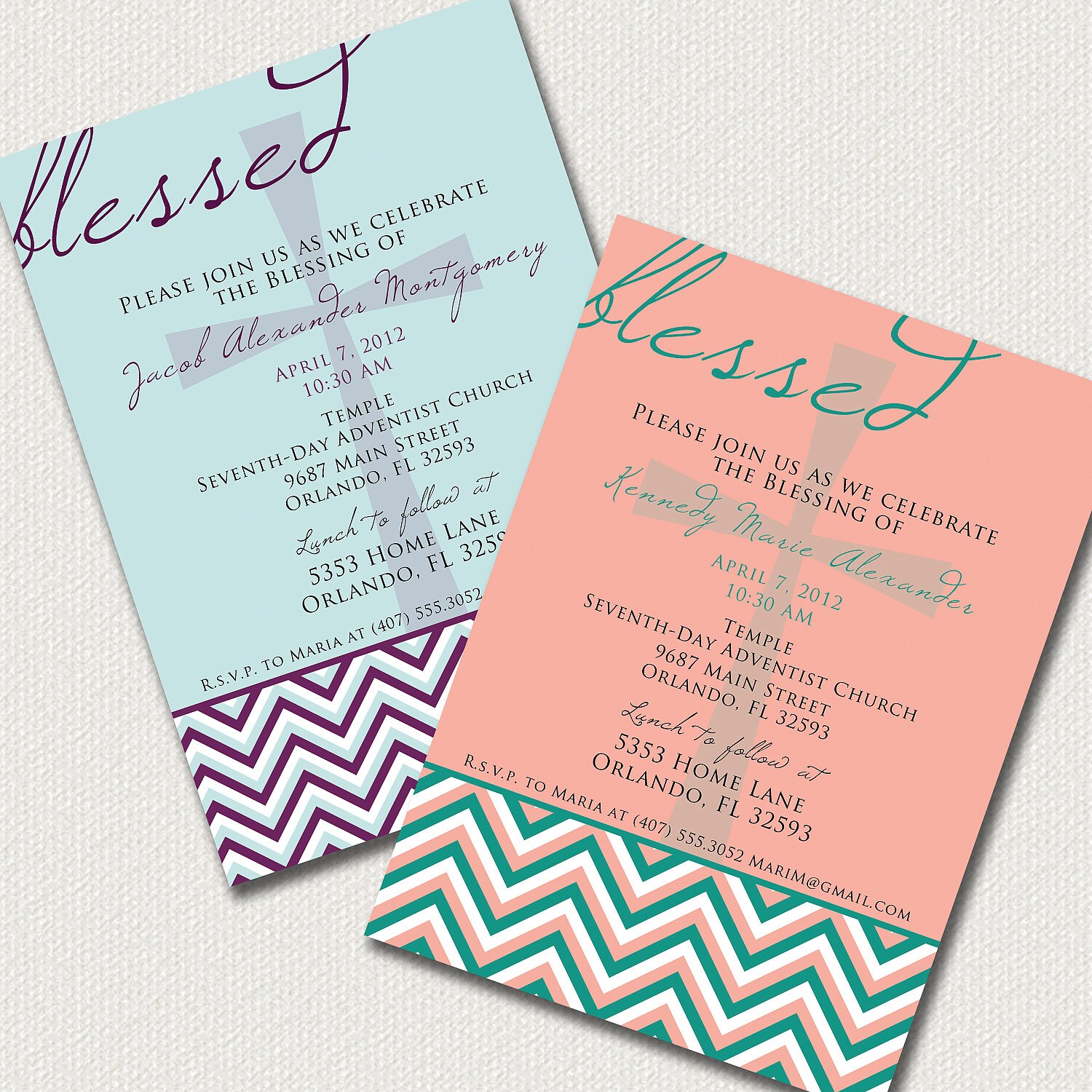 Baby Dedication Blessing Christening Invitation: Boy or ...