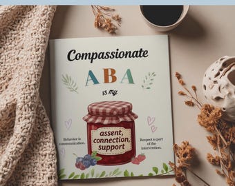 Compassionate ABA is my jam Decor | Modern ABA Therapy Decor | compassionate ABA Poster ( digital )