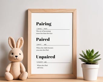 ABA Gift Set for BCBA RBT | Pairing, Paired & Unpairing Prints | Funny Therapy Wall Art | Digital Download
