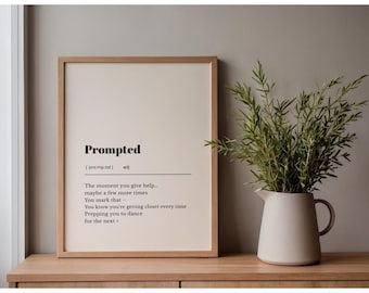 ABA prompted Definition Print | Funny ABA Wall Art | Behavior Analyst Decor | Bcba RBT Gift | Digital Download