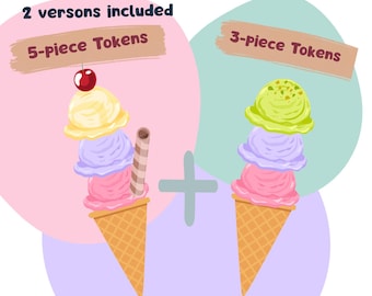 Ice Cream ABA Behavior Chart | Token Board Printable for Kids | RBT BCBA Tool| Digital Download