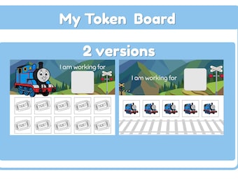 Thomas & Friends ABA Behavior Chart | Token Board Printable for Kids | Digital Download