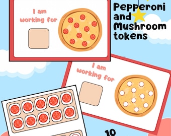 Pizza ABA Behavior Chart | Token Board Printable | Visual Reinforcement System for Kids| Digital Copy