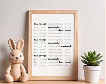 Positive Affirmation Printable Wall Art | Autism-Friendly Classroom Decor | Calm Learning Environment Poster | Digital Download