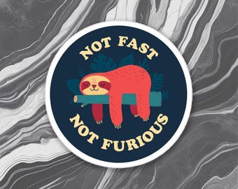 Not Fast Not Furious Meme Sticker