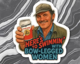 Here To Swimming Quint Jaws Meme Sticker