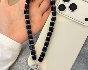 Swarovski Cube Crystal Anhänger Handyanhänger, Handschlaufe, Kameraschlaufe, Geschenk für Sie