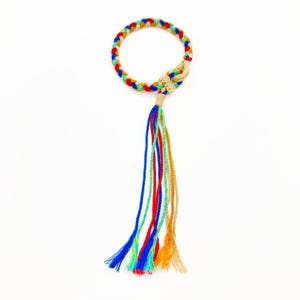 Tibetan Braided Bracelet: Handwoven, Lucky Knot, Spiritual Jewelry, Meditation Jewelry