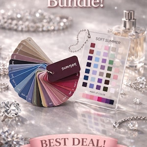 Personal Color Palette Kit | Mini Acrylic Palette (4.5x7cm) & Pocket Swatch Fan