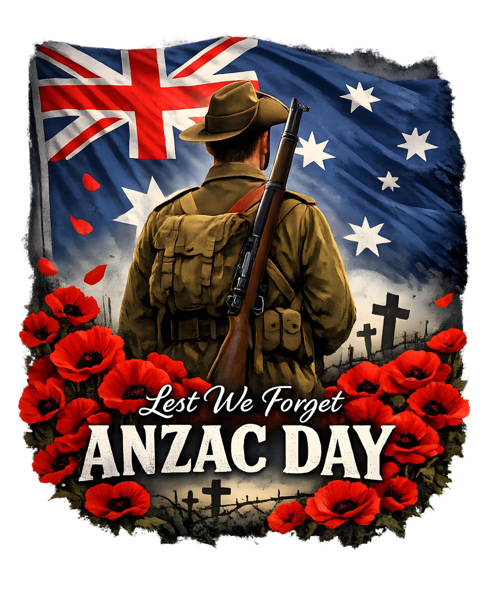Australian Anzac Day Remembrance PNG, Memorial Commemoration Digital ...