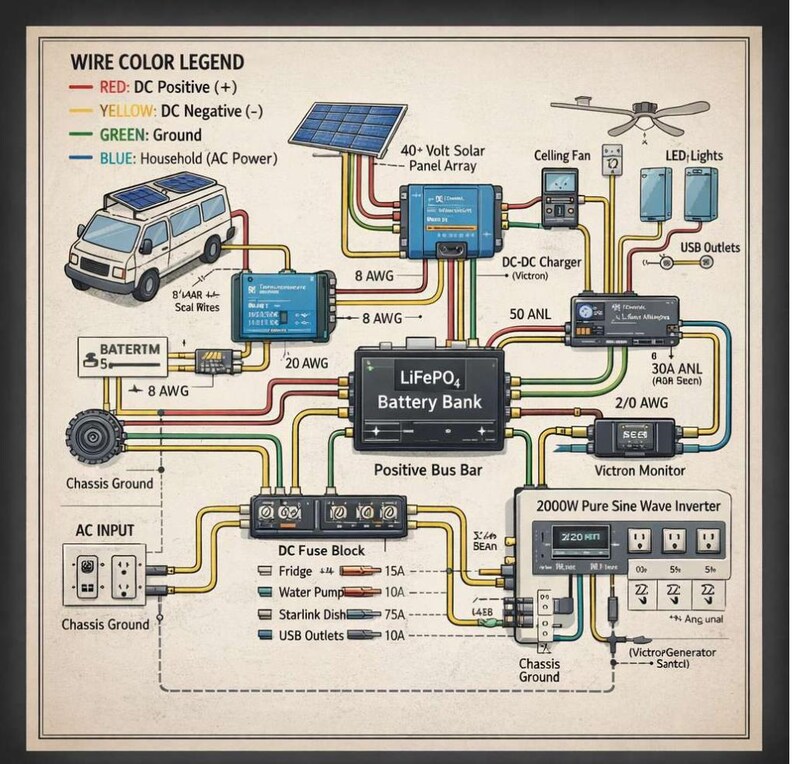 Buy Van Life Electrical Wiring Made Simple – Comic Guide + Load ...