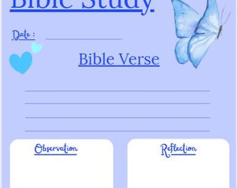 Bible Stationery Set Blue A4, A5 and Bookmarks